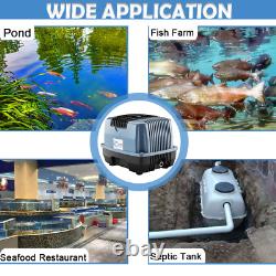 1110GPH Aquarium Koi Pond Aerator Air Pump Aeration Water Garden 15000 Gallon