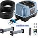 130 L/min Air Pump Pond Aeration Air Hose Stone Complete Kit Up To 20000 Gallon