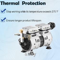 1/2 HP 400W 4.1 CFM Pond Aeration Compressor Timer Tubing Diffuser System 2 Acre