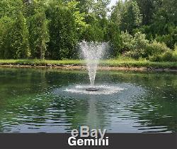 1/2 hp Pond Fountain for Lake Aeration with Light Kit Options