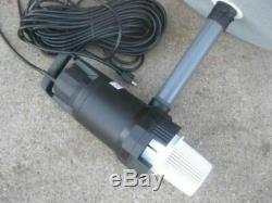 1hp CasCade 5000 Floating Pond Fountain Aerator 100ft Cord with Light & Timer