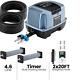 2060gph Koi Pond Air Pump Pond Aerator 40ft Weighted Air Hose Aeration Kit Timer