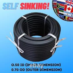 300ft 1/2'' ID Self-Sinking Weighted Air Hose Aeration Air Line Tube Roll