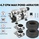 3/4hp Pond Aerator Aeration Compressor Timer Tubing Diffuser System Up To 3 Acre