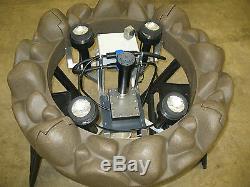 3/4HP Turtle Fountain Justice Floating Lake and Pond Aerator withLights (USA)