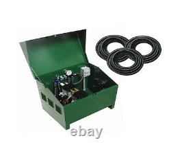 3/4 HP Rocking Piston Pond Aerator with Locking Cabinet and 600ft Tubing