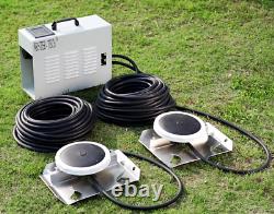 4.7CFM Pond Aerator 3/4HP Cabinet Touchscreen Controller 200' Tubing 2 Diffuser