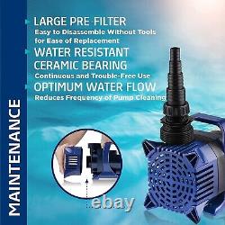 Alpine Cyclone Pump 8000 GPH for Fountains Waterfalls and Ponds 33' Cord