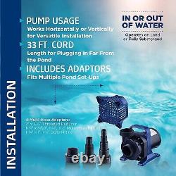 Alpine Cyclone Pump 8000 GPH for Fountains Waterfalls and Ponds 33' Cord NEW