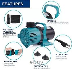 Alpine Vortex Pump 4700gph Energy-Saving Pump for Ponds, Fountains, Waterfalls