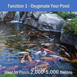 AquaMiracle Pond Aeration Kit Koi Pond Aerator Pond Air Pump Up to 5000 Gallon
