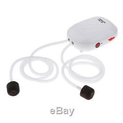 Aquarium Air Pump Oxygen Fountain Pond Aerator Water Fish Tank Double Outlet