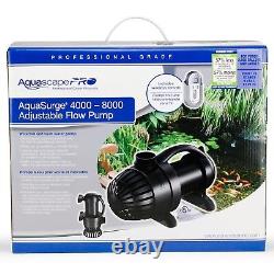 Aquascape Aquasurge Pro #45010d 4000 8000 Gph Submersible Pump- Remote Control