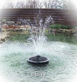 Custom Pro 3000 gph Floating Pond Fountain-Multi-Tier Nozzle-33' cord-aerator