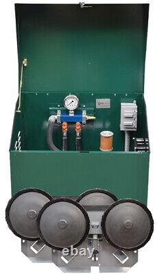 Deluxe 1/4 HP Rotary Vane Pond Aeration System with cabinet and difusers