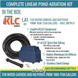 EasyPro Stratus LA1 KLC Koi Pond Aeration Kit 1000-7500 gallons 23 watts