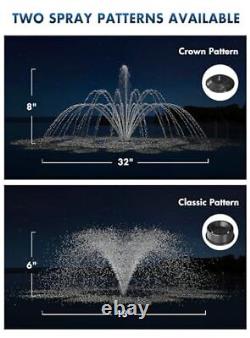 -FS01 110V, 1/2HP, OD(?) 32 Large Pond Floating Fountain with 13000 GPH