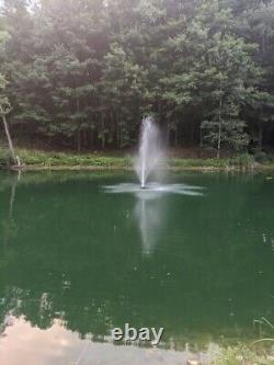 Floating Pond Fountain 1/2 HP, 6000 GPH with 50' Power Cord, 120 volt, & Timer