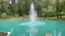 Floating Pond Fountain 1 HP, 6660 GPH with 150' Power Cord, 120 volt, & Timer