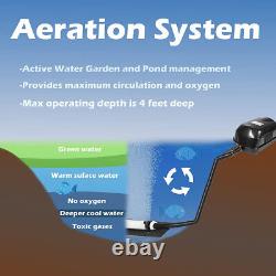 For Clear Water Gardens Koi Fish Ponds Aerator Pump Oxygen Pond Air Aeration Kit