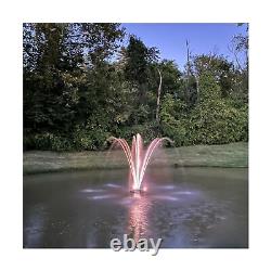 HALF OFF PONDS 1 HP Floating Fountain 100 Foot Cord 12 Patterns Color-C