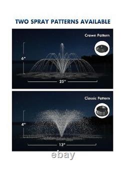 HQUA-FS02 120V, 1/4HP, OD(?) 32 Large Pond Floating Fountain with 90