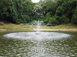 HQUA-FS02 120V, 1/4HP, Od(?) 32 Large Pond Floating Fountain with 9000 GPH Foun
