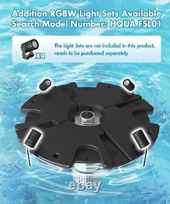 HQUA-FS02 120V, 1/4HP, Od(?) 32 Large Pond Floating Fountain with 9000 GPH Foun