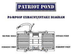 Half Off Ponds WPSPARP-60KDD2 3.9 CFM Air Pump with (2) Double-10 EPDM Diffuser
