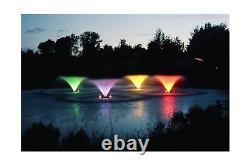 Kasco 3/4HP VFX Series Aerating Pond Fountain with LED Composite Lighting 120