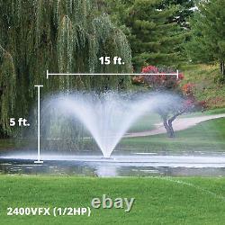 Kasco VFX Series Aerating Pond Fountain 1/2 Horse Power 120V Single Phase with