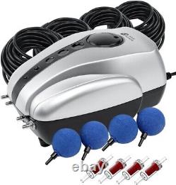 Koi Pond Aerator Pond Aeration Kit with Air Pump, Airline Tubing & Stones