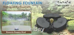 Matala Floating Fountain Pond & Lake Aerator optional LED Kits /nozzle Patterns