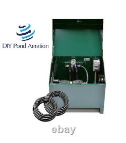 NEW EasyPro 1/2 HP Rocking Piston Lake & Fish Pond Aeration System witho Diffusers