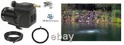 NEW GAST Aeration Kit with 50' Sink Tube Fish Pond Aerator 1/4 acre 2yr Warranty