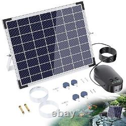 POPOSOAP 15W Solar Pond Aerator, Solar Aerators for Ponds with 4400mAh Batter