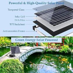 POPOSOAP 15W Solar Pond Aerator, Solar Aerators for Ponds with 4400mAh Batter