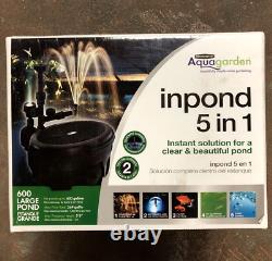 Pennington Aquagarden Inpond 5-In-1 Pond Up To 600 Gallons New