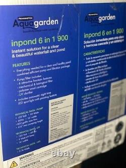 Pennington Aquagarden Inpond 6 in 1 Pond Water Pump Filter Fountain 820 gal/hr