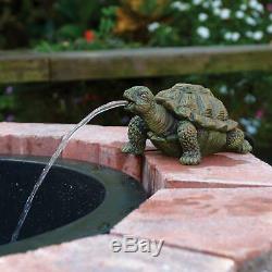 Pond Accessory Turtle Spitter Pump Aeration Water Garden Outdoor Fountain Decor