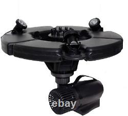 Pond Boss PROFTN51003L 1/2 HP Floating Pond Fountain Complete Kit with LED Lights