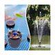 Pond Floating Fountain & Surface Skimmer 2-in-1 Machine With 7 Colors Submersib