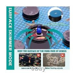 Pond Floating Fountain & Surface Skimmer 2-in-1 Machine with 7 Colors Submersib