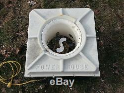 Power House F500 115v 120v Pond Fountain Aerator Floating Cage Wildlife Fish