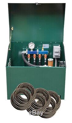 Rotary Vane 3/4 HP Pond Aeration System with cabinet and 600' ft of Tubing PA75DLD