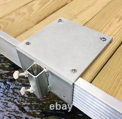 Scott Aerator Dock Plate Mount, Stainless Mounting Plate NO PIPE INCLUDED