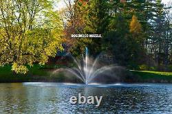 Scott Aerator Great Lakes Large Pond Fountain 3/4 hp 115V, 5 Patterns 100ft Cord
