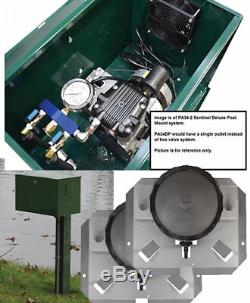 Sentinel Deluxe Pond Aeration System PA34-2DP system with post mount cabinet