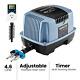 Septic Koi Air Pump Pond Aerator Air Compressor Pump With Timer Up To 20000 Gallon