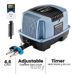 Septic Koi Air Pump Pond Aerator Air Compressor Pump with Timer Up to 20000 Gallon